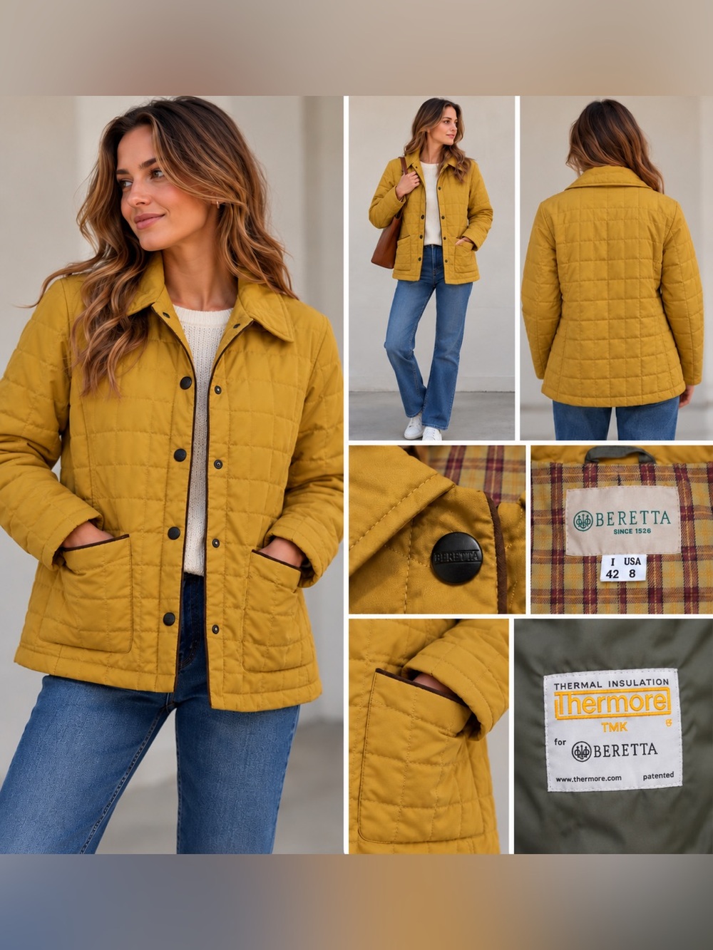 Beretta Women’s Quilted Jacket – Size US 8 / IT 42